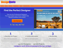 Tablet Screenshot of designquote.net